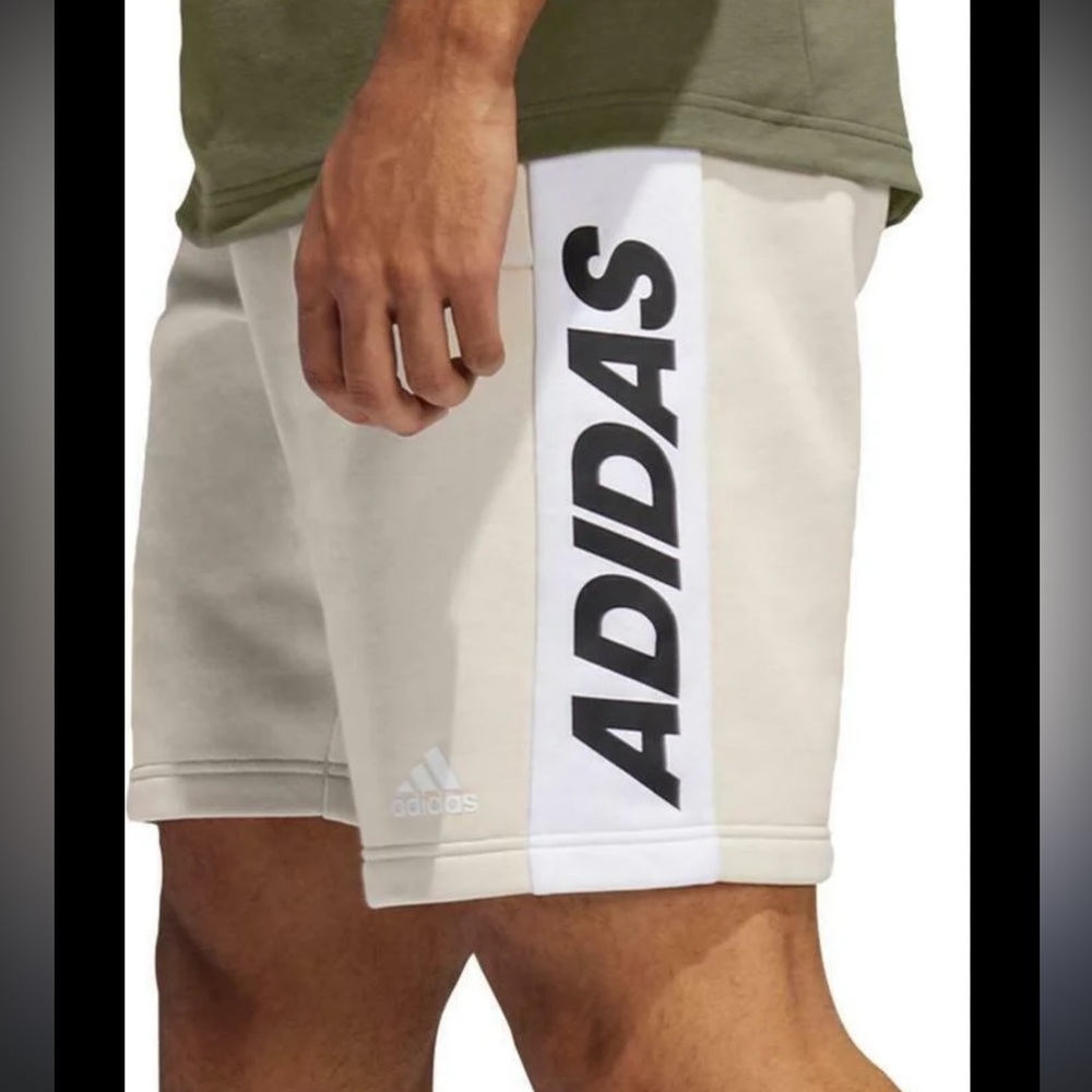 Adidas Men's Beige Athletic Shorts